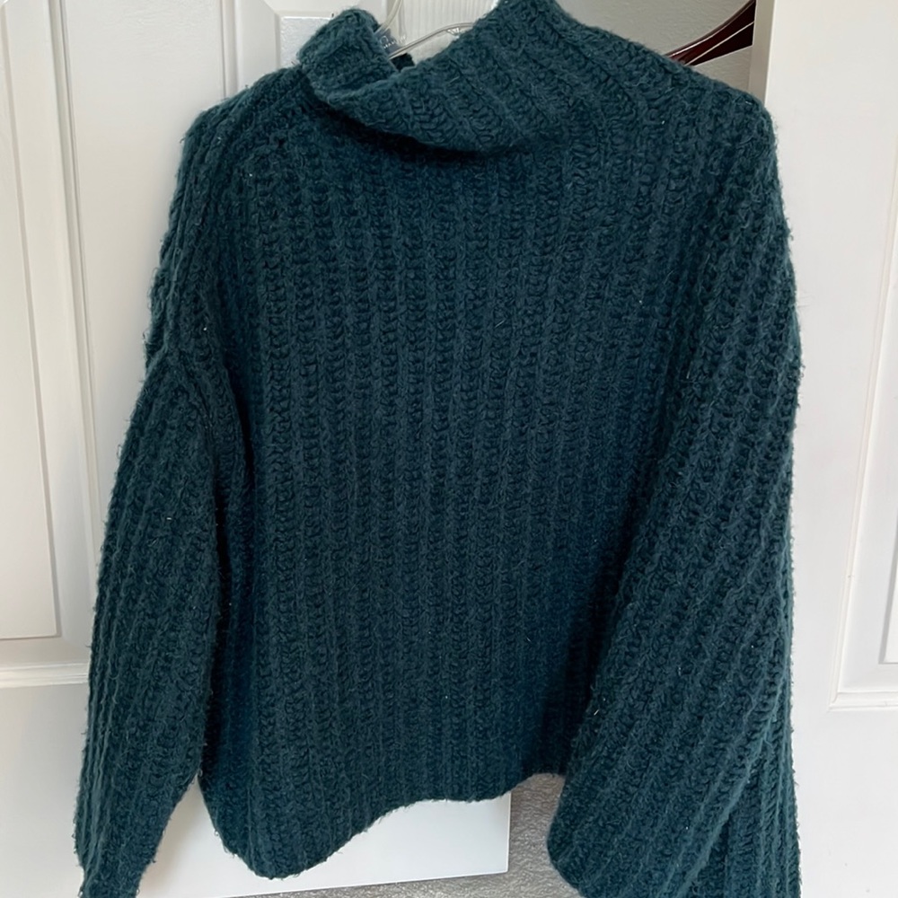 Free People teal sweater